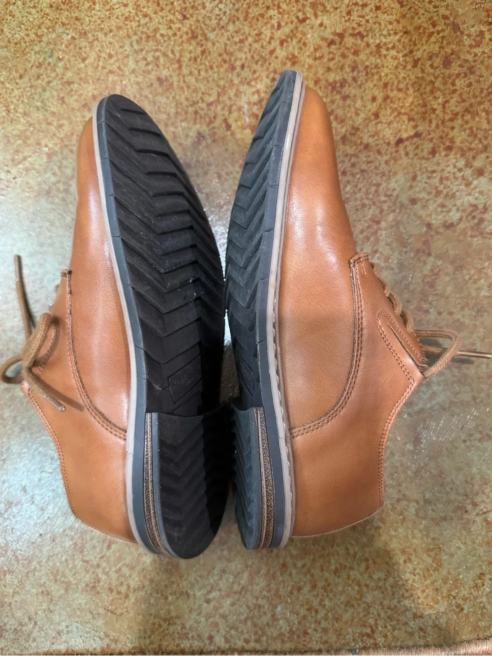 Kenneth Cole Boy’s Tan Leather Derby Shoes